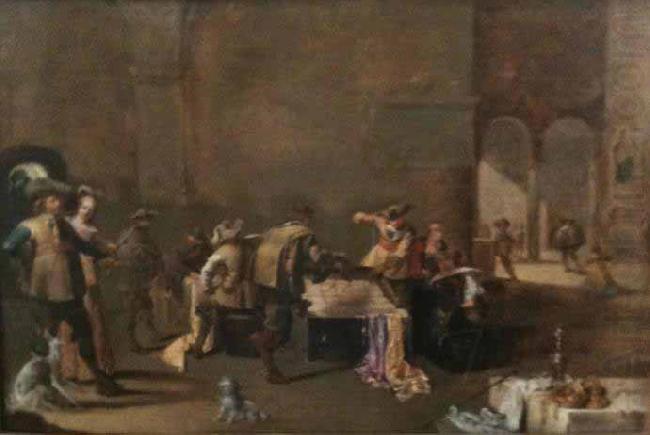 Soldiers inspecting coffers, Jacob Duck